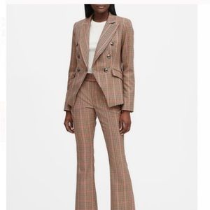 NWOT Banana Republic Double Breasted Houndstooth Blazer